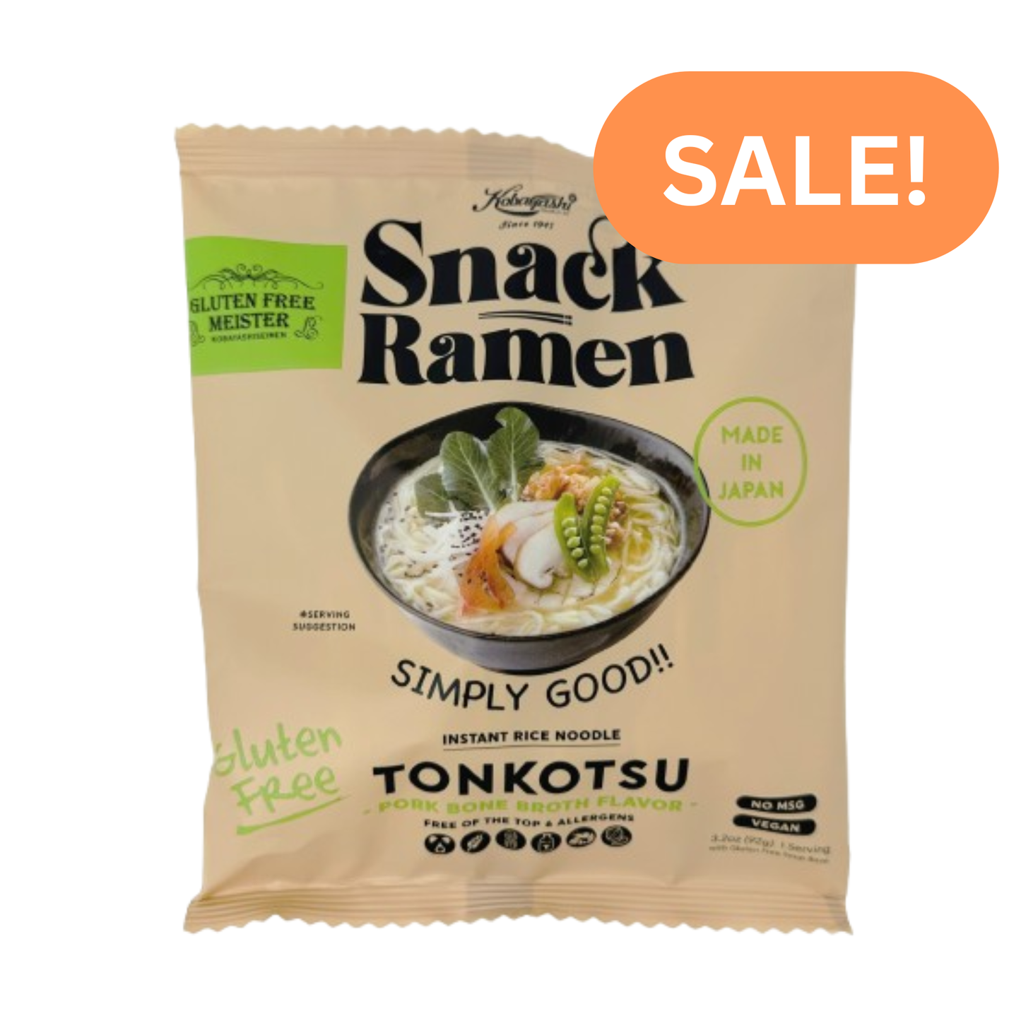 SALE! Snack Ramen-TONKOTSU 7pk